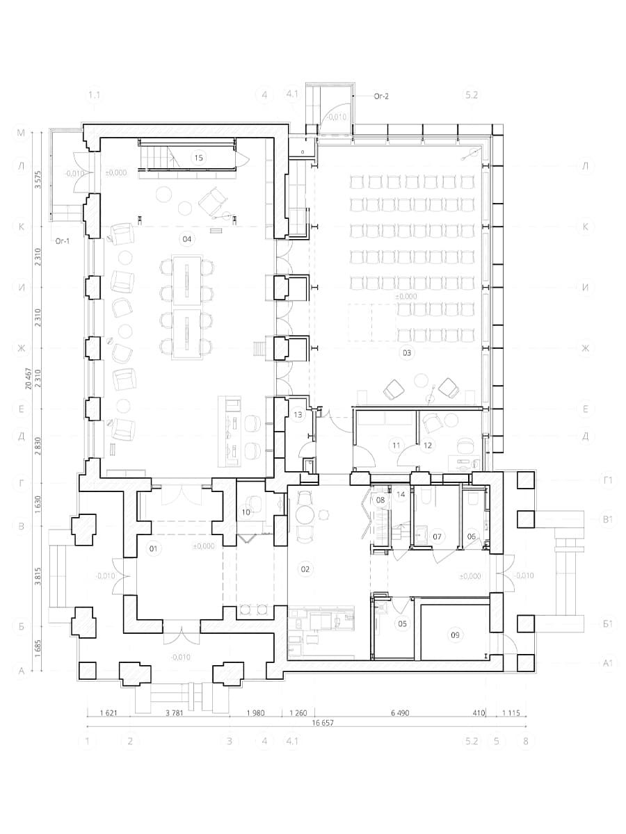 Светлое дерево и исторические детали в интерьере отреставрированного павильона — проект архитектурного бюро Апрель