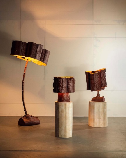 Дизайнер Мэтью Фрейзер создает лампы в форме деревьев