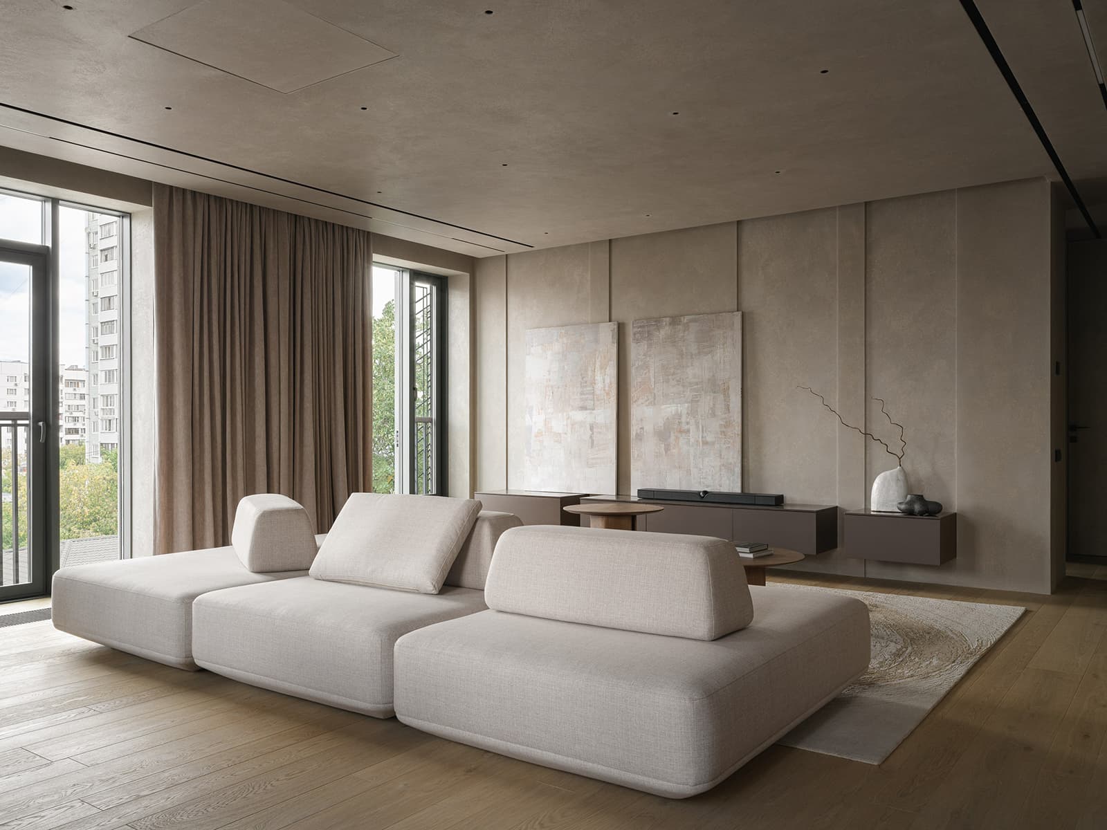 Теплые тона в интерьере бутиковой квартиры — проект архитектурной студии A&ES