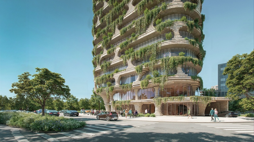 В Кито построят жилой небоскреб с «керамической» текстурой