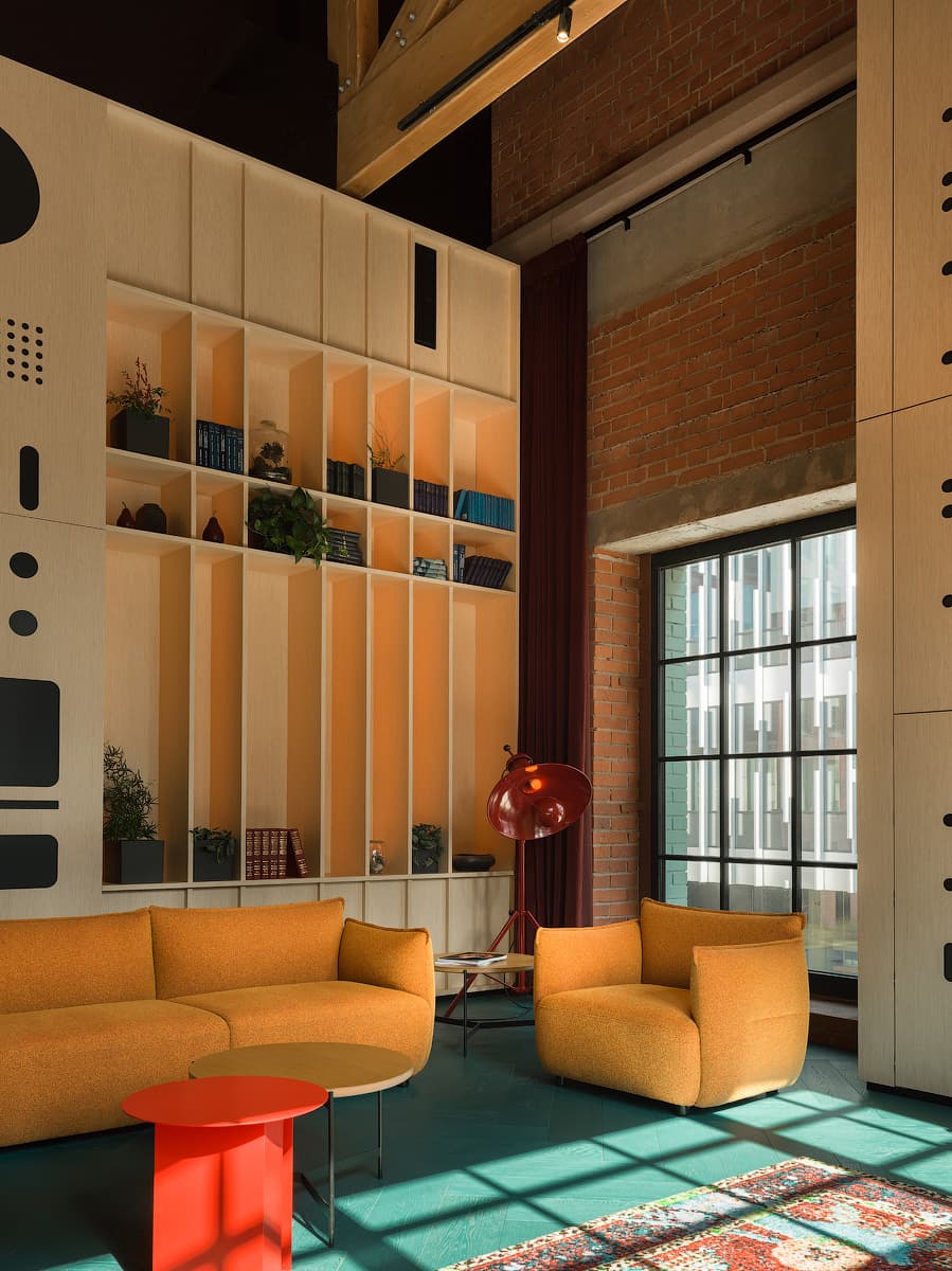 Динамичный интерьер «офиса будущего» в центре Москвы — проект VOX Architects