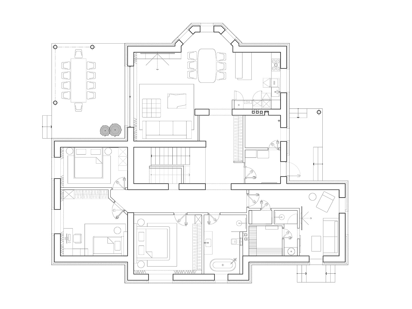 Пять природных материалов в интерьере небольшого загородного дома — проект Ирины Хрустель