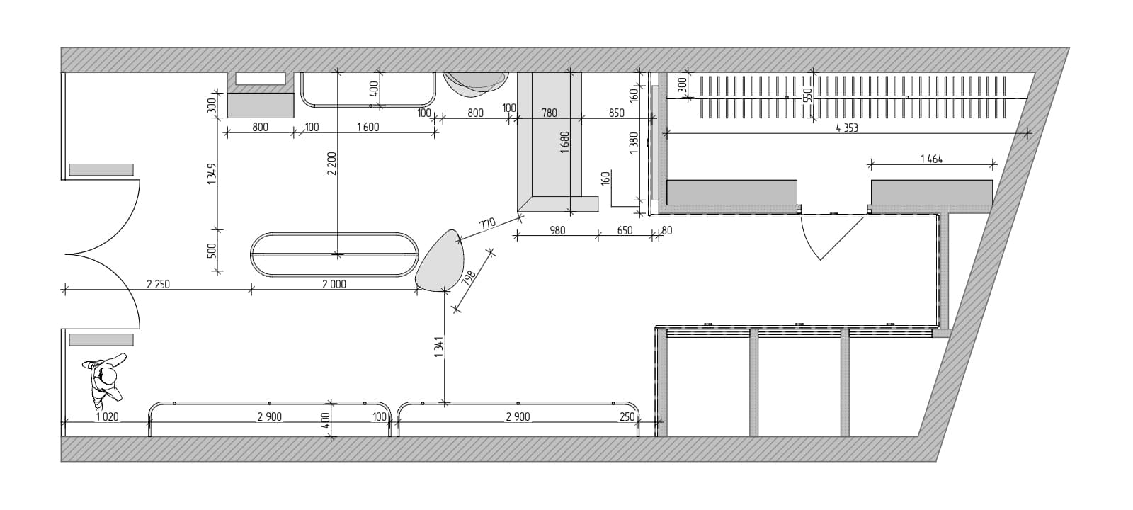 Природные элементы в интерьере магазина одежды — проект Beletskaya Bureau