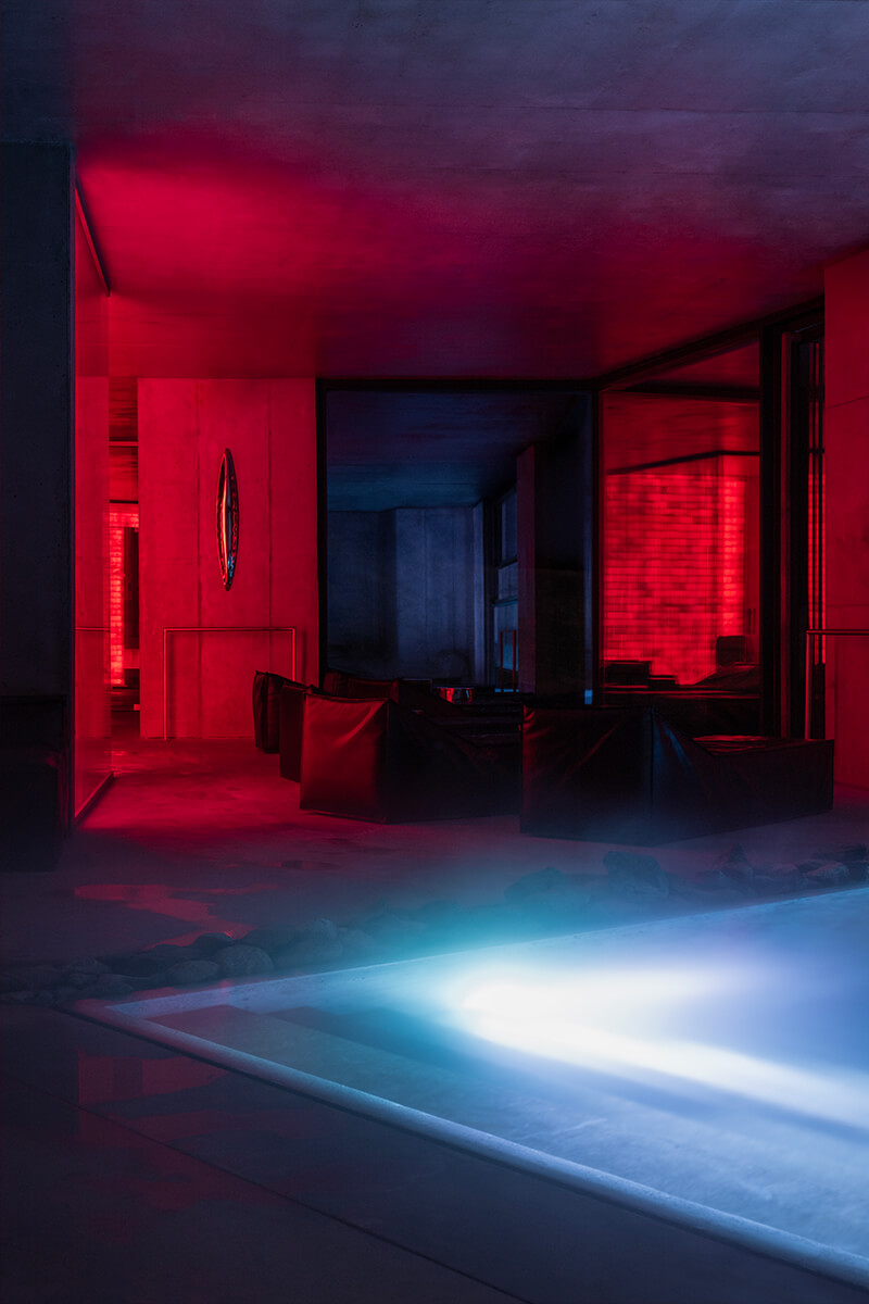 Аскетичный интерьер SPA-центра в современном отеле — проект архитектурной студии Chado и Павла Платонова