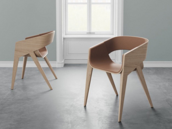 Португальский дизайнер представил минималистический стул из МДФ