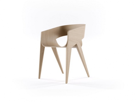 Португальский дизайнер представил минималистический стул из МДФ