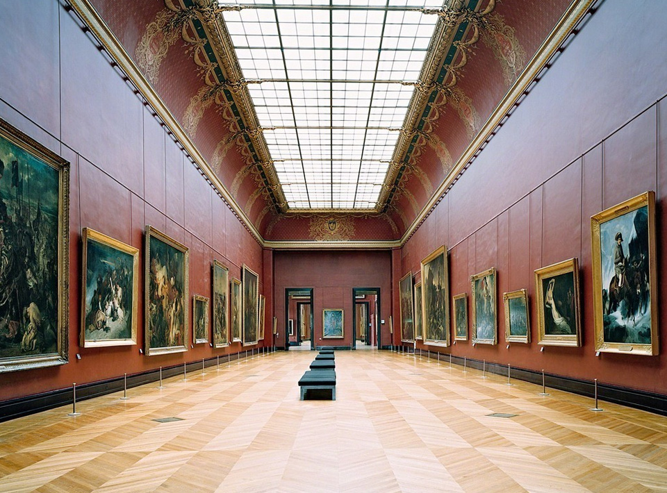 Зал итальянской живописи в Лувре
