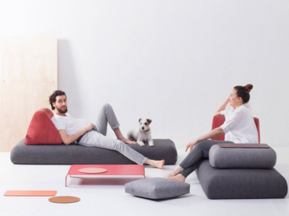 Бренд Hannabi придумал модульный диван для тех, кто часто переезжает