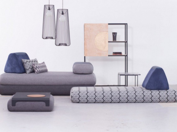 Бренд Hannabi придумал модульный диван для тех, кто часто переезжает