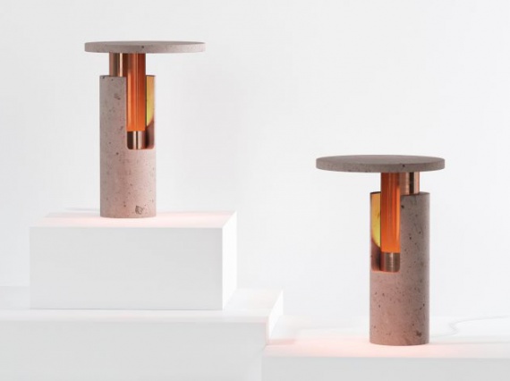 Дизайнеры Davidpompa сделали лампы из вулканической лавы и меди