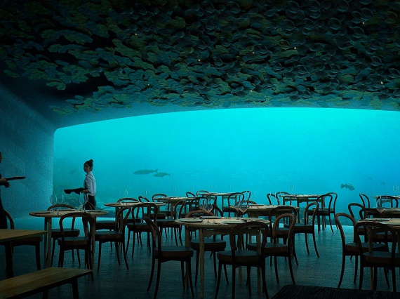 Архитекторы бюро Snøhetta спроектировали первый в Европе подводный ресторан