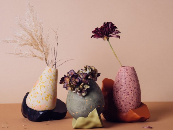Дизайнеры из Копенгагена напечатали на 3D-принтере серию гипсовых ваз