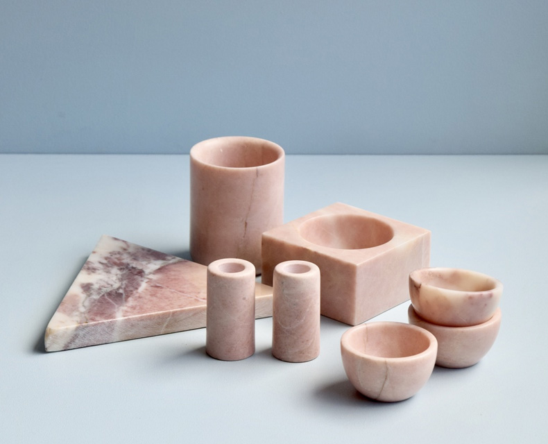 Maison & Objet 2018 : Выбор Design Mate : Домашняя утварь из розового мрамора, Stoned, Нидерланды