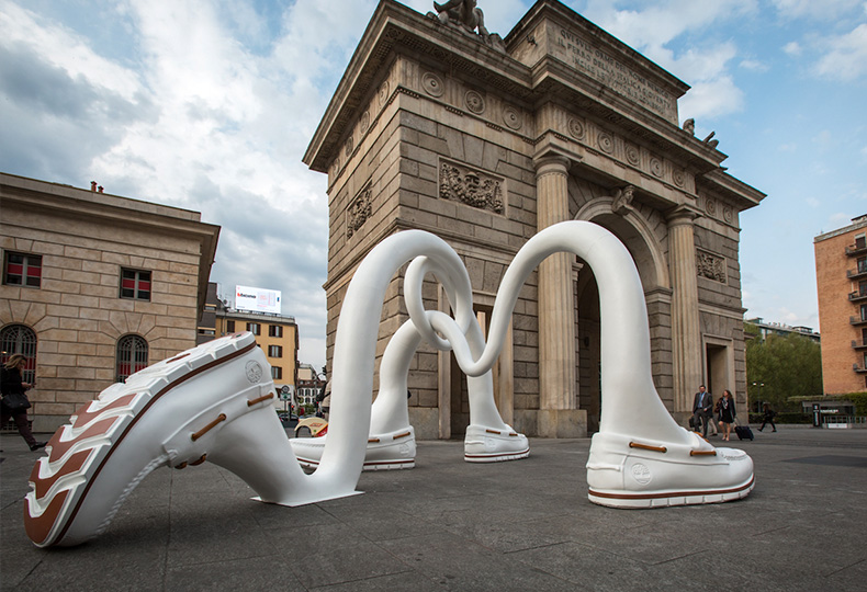 Проект скамеек на площади Милане