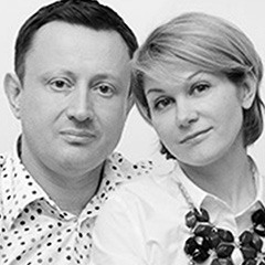 Дмитрий Кузнецов и Наталья Воробьева, владельцы компании PropretyLab+art