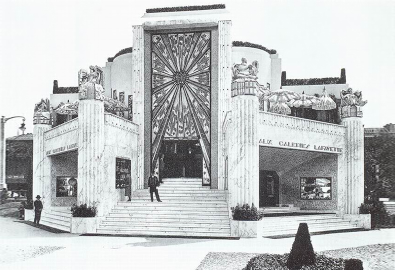 La Maîtrise Pavillon, Galeries Lafayette на парижской Международной выставке современных декоративных искусств и промышленных изделий, 1925