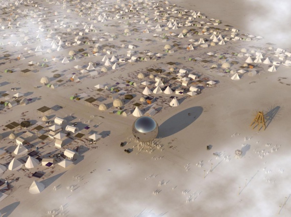 Бьярке Ингельс и Якоб Ланге установят зеркальный шар на Burning Man
