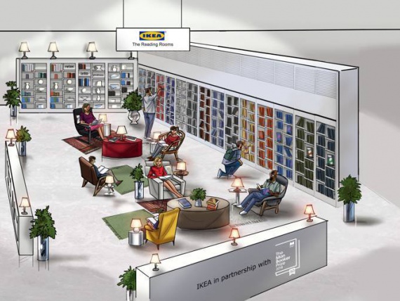IKEA откроет читальные залы в Лондоне