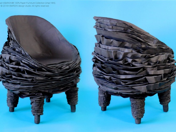 Вадим Кибардин делает функциональную мебель из бумаги