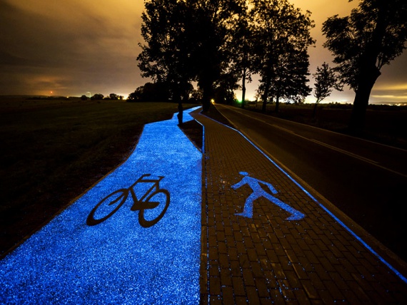 Светящаяся дорожка для велосипедистов