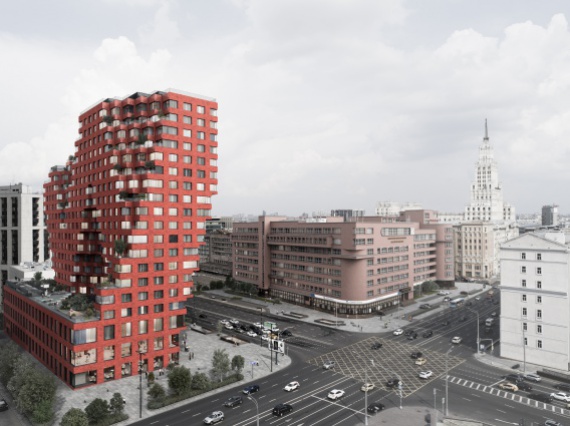 ГК «Основа» и бюро MVRDV представили проект комплекса апартаментов RED7