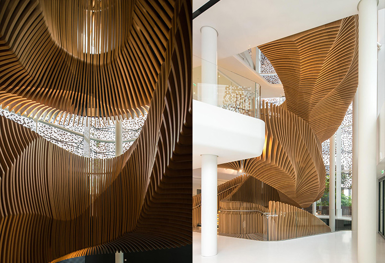 Лестница для офиса медиа-подразделения компании LVMH от французского дизайнера Ора-Ито