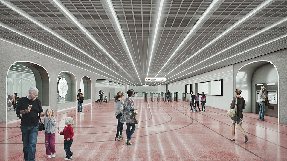 Станция метро «Ржевская». Архитектурное бюро Blank Architects. Строительство – 2019 год