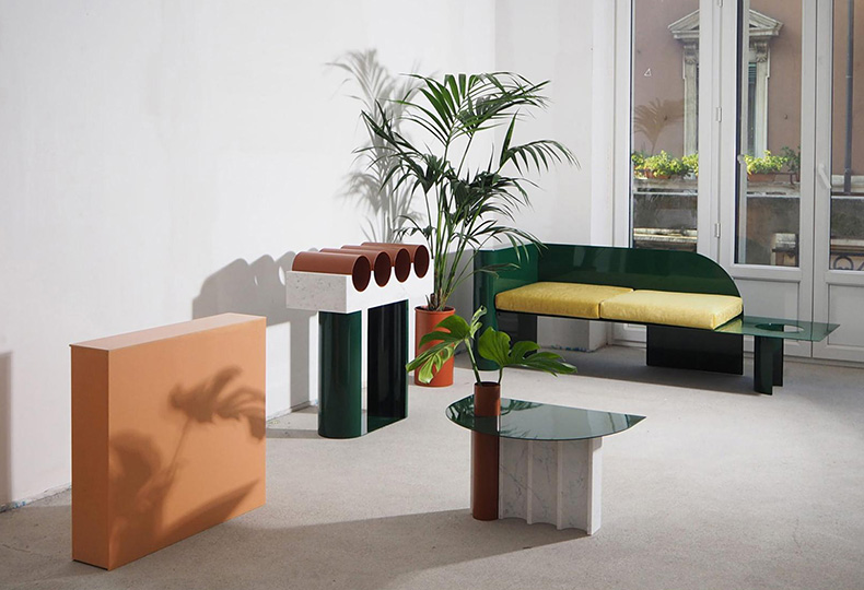 Проект Максима Щербакова и Supaform Disused, объекты были выставлены в рамках Миланской недели дизайна, на экспозиции Ventura Future