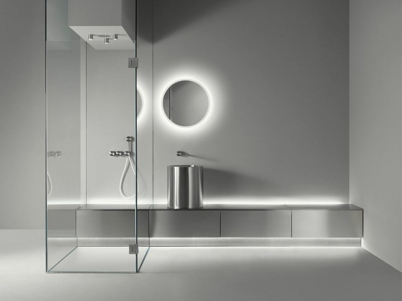Дизайнер Наталино Малазорти представил модульную систему для ванной комнаты