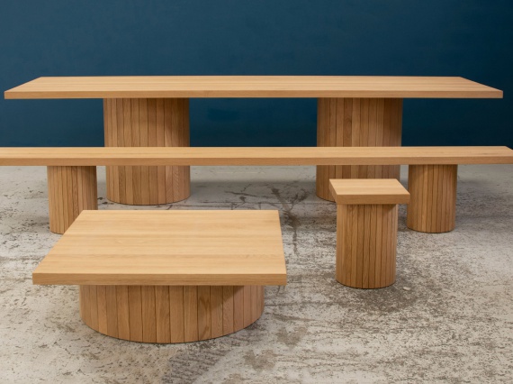 Филиппе Малуин сделал столы и скамейки, вдохновленные бочками для виски