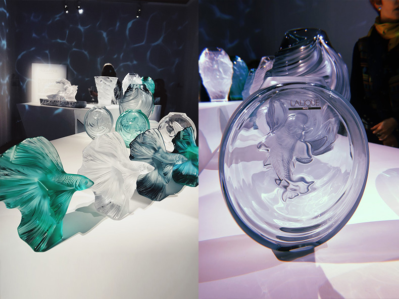 Lalique представил свою новую коллекцию с рыбками карпа кой
