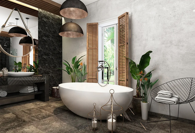 Проект «Ванная комната. Мини вилла на Бали». Дизайн-студия «GM-interior» (Елена Киркунова), Москва