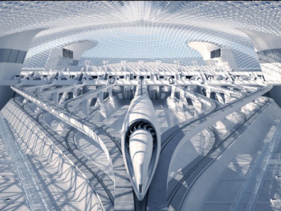 Компания RB Systems показала дизайн станции для Hyperloop One