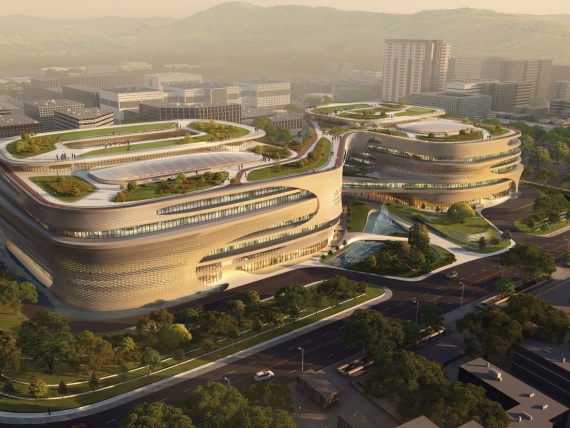 Zaha Hadid Architects показали проект Infinitus Plaza в Гуанчжоу