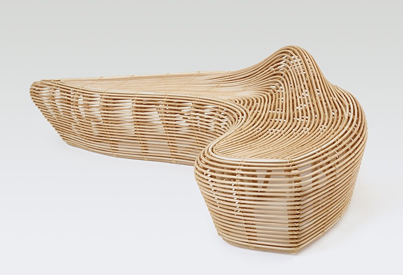 Скульптурный диван Linger bench бренда Yamakawa Rattan