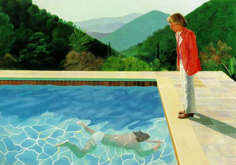 Дэвид Хокни, «Портрет художника (Бассейн с двумя фигурами)» (1972)