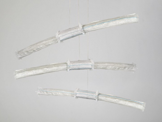 Андре Теоман и Рита Пирс сделали светильники из рыболовных сетей
