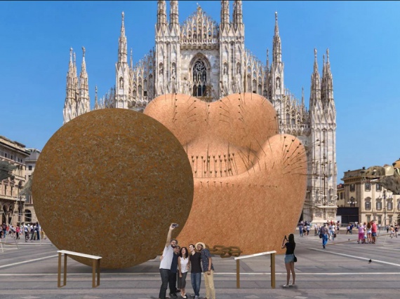 В Милане установят восьмиметровую копию легендарного кресла