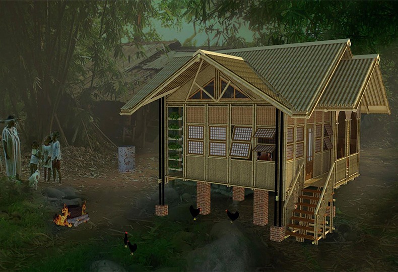 Проект модульного дома на сваях, Джеффри Е. Дела Крус (Филиппины)