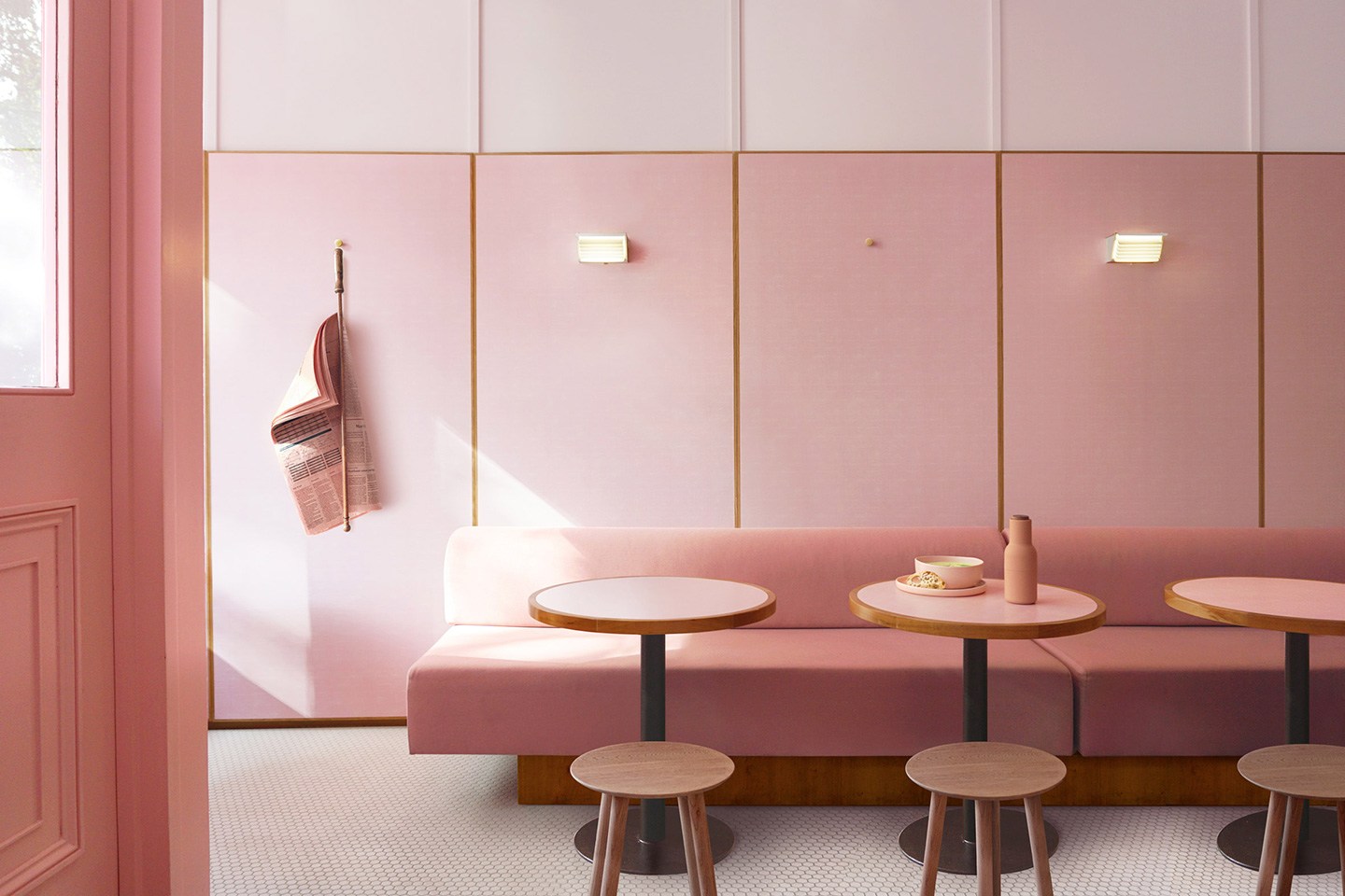 Розовое кафе в Лондоне — проект Child Studio