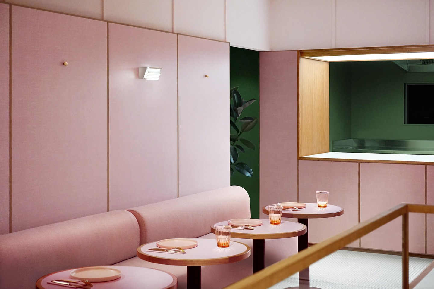 Розовое кафе в Лондоне — проект Child Studio