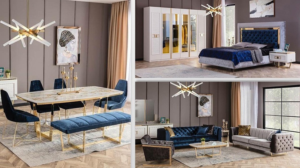 Комплект мебели в стиле ар-деко от бренда Evgor