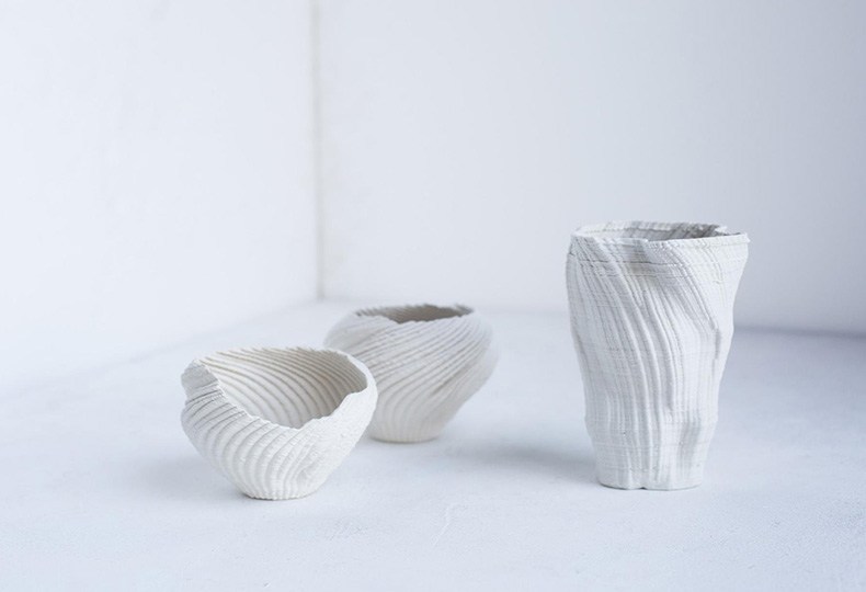 Проект «Плетение» - 3D-печать из керамики. Дизайнер Полина Шутова