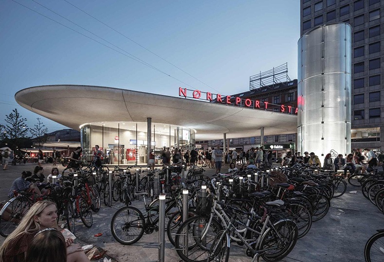 Станция Nørreport в Копенгагене, Дания