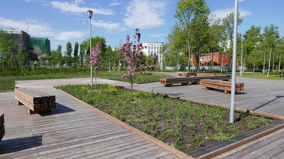 Благоустройство за пределами центра: как строили сад на улице Яблочкова