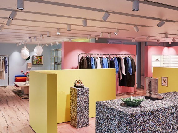 Stamuli Architecture создали интерьер первого магазина Ganni в Великобритании