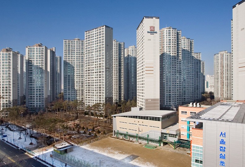  Микрорайон Jamsil в Сеуле, Южная Корея