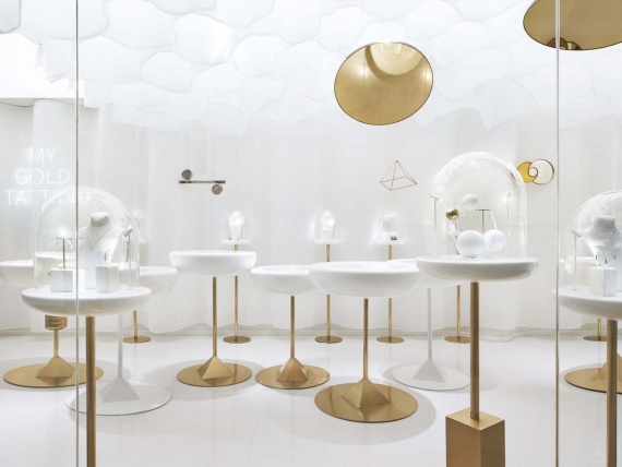 Пекинская дизайн-студия odd спроектировала ювелирный бутик для YǏN