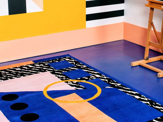 Камилла Валала создала яркие ковры с графическими узорами для FLOOR_STORY