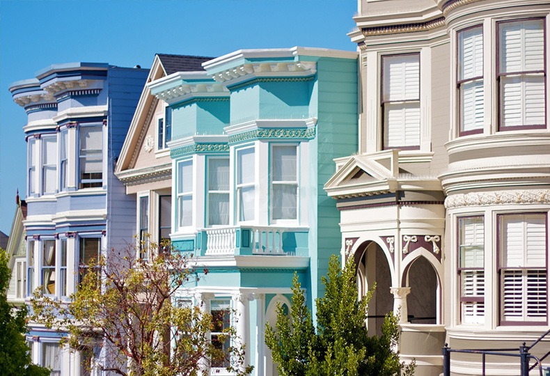Дом в эдвардианском стиле в Сан-Франциско. Источник: Tony Mignot на Flickr